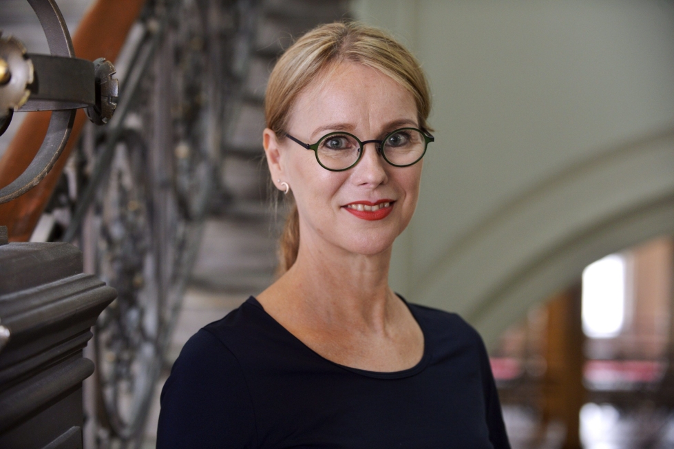 Ruotsin kansallismuseon pääjohtaja Susanna Pettersson on iloinen, että hänen työnsä museokentällä saa huomiota ja museot näkyvyyttä ja nostetta. LEHTIKUVA / Linda Manner