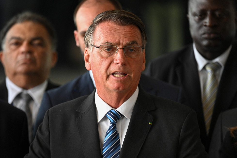 Jair Bolsonaro hävisi niukasti presidentinvaalit Brasiliassa.  LEHTIKUVA/AFP
