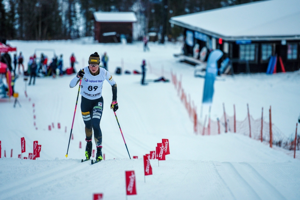 Niskanen hiihto Oloksen kisoissa kolmanneksi. LEHTIKUVA / OTTO PONTO