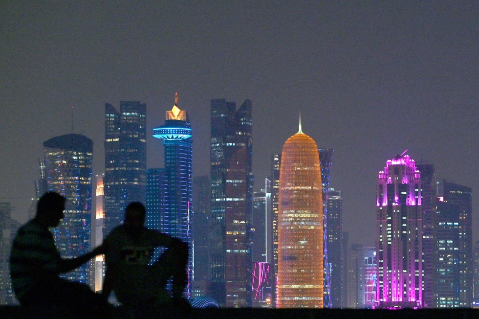 Jalkapallon MM-kisat alkavat Qatarissa 20. marraskuuta. Kuva pääkaupunki Dohasta 30. lokakuuta. AFP/Lehtikuva