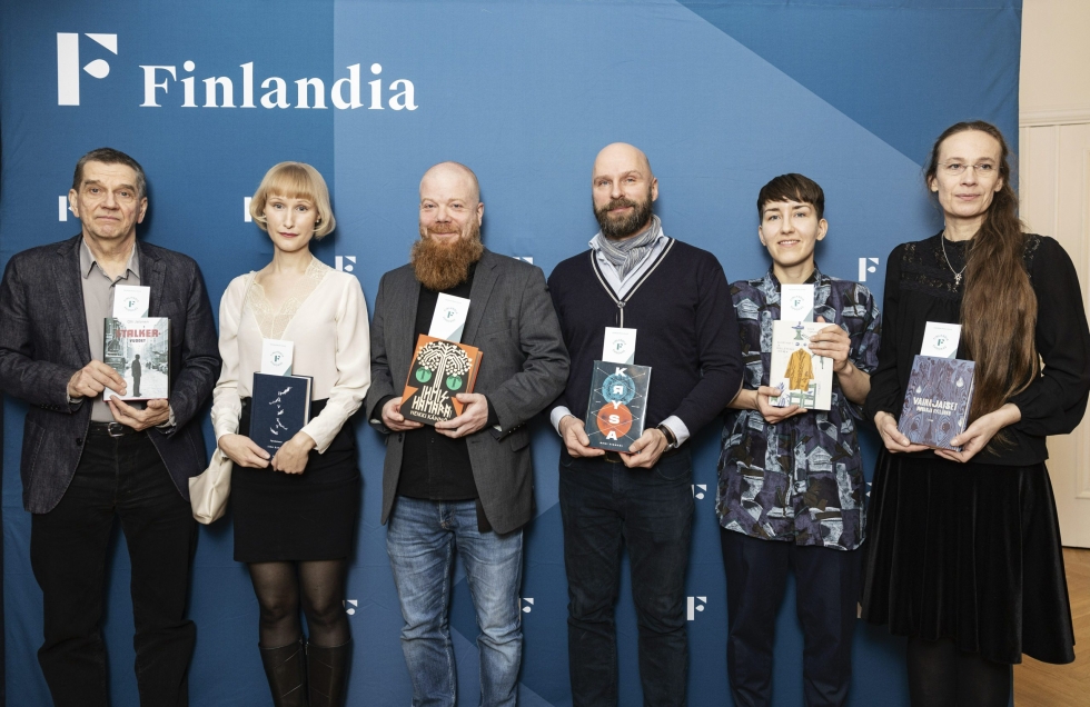 Kaunokirjallisuuden Finlandia-palkintoa tavoittelee kuusi teosta.  LEHTIKUVA / RONI REKOMAA