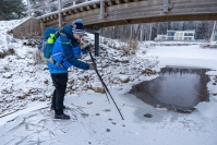 Pohjois-Karjalassa on nautittu poikkeuksellisen hyvistä retkiluisteluolosuhteista – ilman turvavarusteita jäälle ei ole asiaa: "Tärkein turvavaruste on kaveri", Lauri Kontkanen sanoo