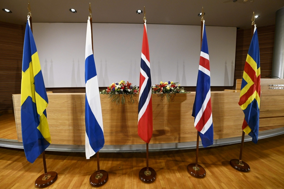 Tänään istunnossa valitaan Pohjoismaiden neuvoston presidentti ja varapresidentti ensi vuodelle. Heidät valitaan Norjan valtuuskunnasta, koska Norja toimii ensi vuonna neuvoston puheenjohtajamaana. LEHTIKUVA / Vesa Moilanen