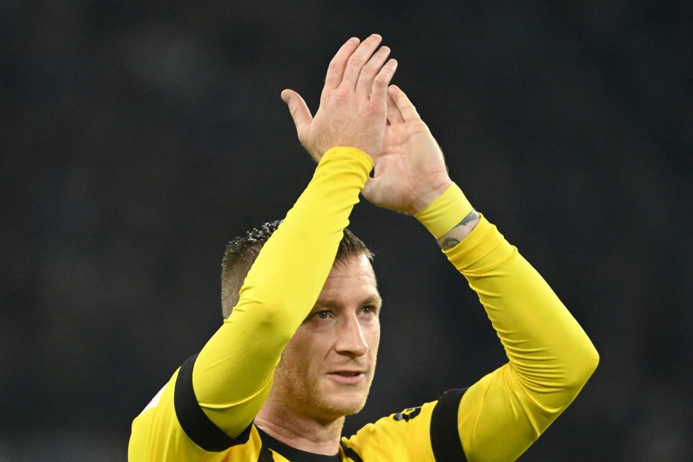 Borussia Dortmundin kapteeni Marco Reus jäi yllättäen ulos Saksan MM-joukkueesta. AFP/LEHTIKUVA/INA FASSBENDER