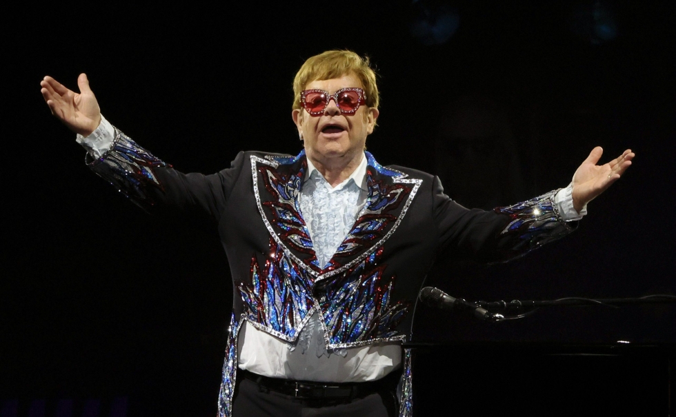 Elton John esiintyi jäähyväiskiertueellaan Las Vegasissa 1. marraskuuta. AFP/LEHTIKUVA