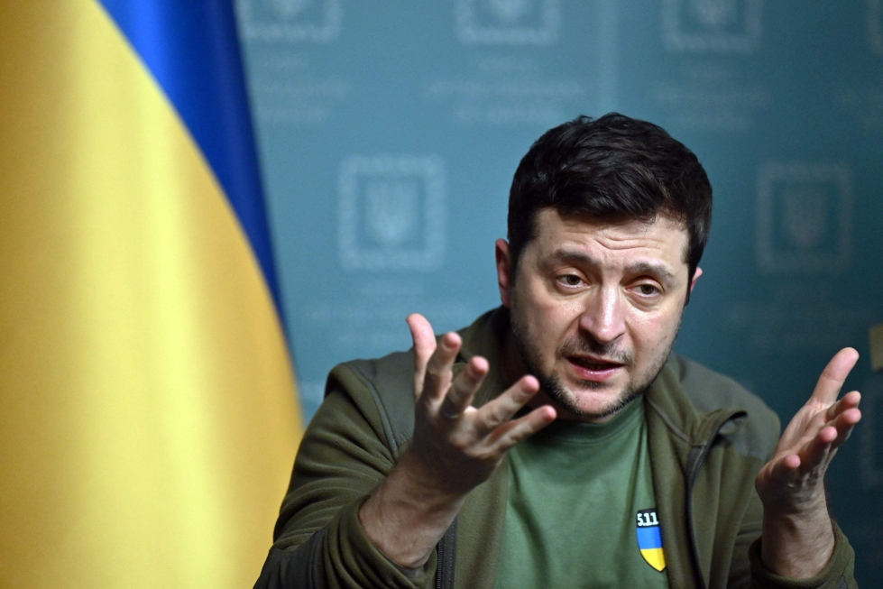 Zelenskyi ilmoitti keskiviikkona, että helmikuun jälkeen 184 ukrainalaista urheilijaa on kuollut Venäjän toimien takia. Arkistokuva maaliskuulta. LEHTIKUVA/AFP