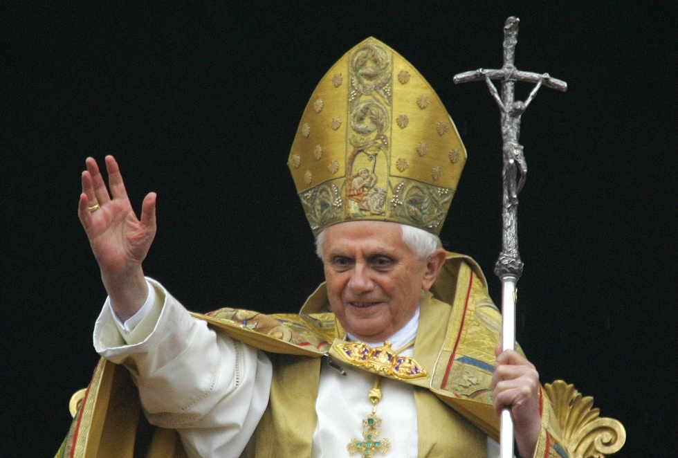 Benedictus toimi paavina vuosina 2005–2013. Kuva vuodelta 2005 Vatikaanista. LEHTIKUVA/AFP