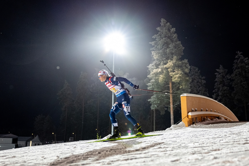 Mari Eder maailmancupissa Kontiolahdella joulukuussa 2022.