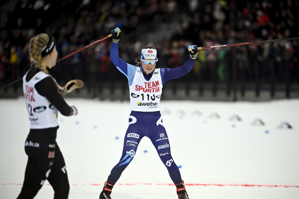 Krista Pärmäkoski voitti  Suomen mestaruuden 36,4 sekunnilla.