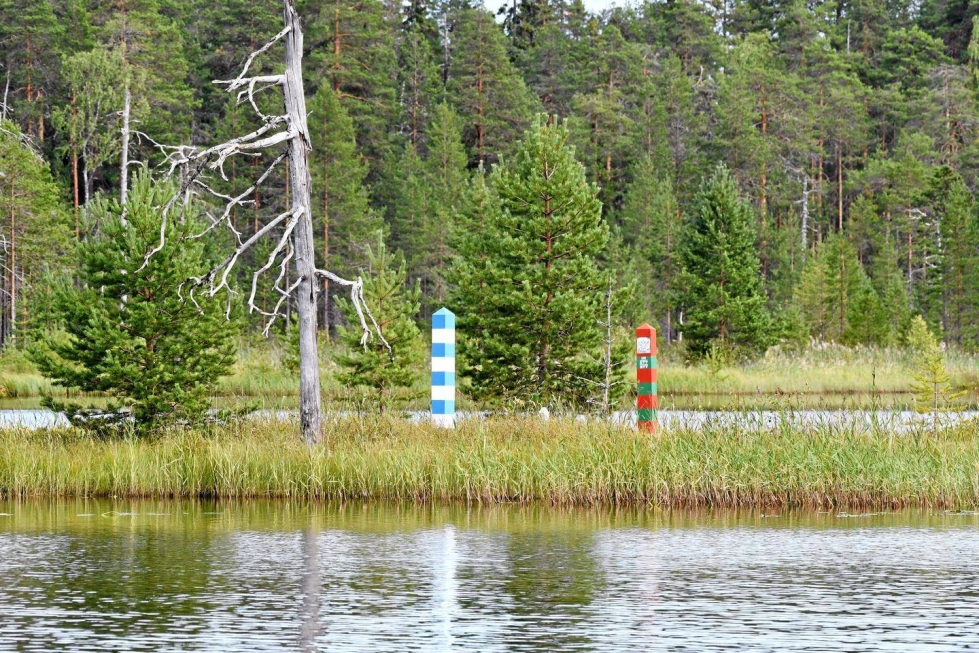 EU:n itäisin rajapiste sijaitsee Virmajärven saaressa. Toisella rannalla näkyy Venäjä.