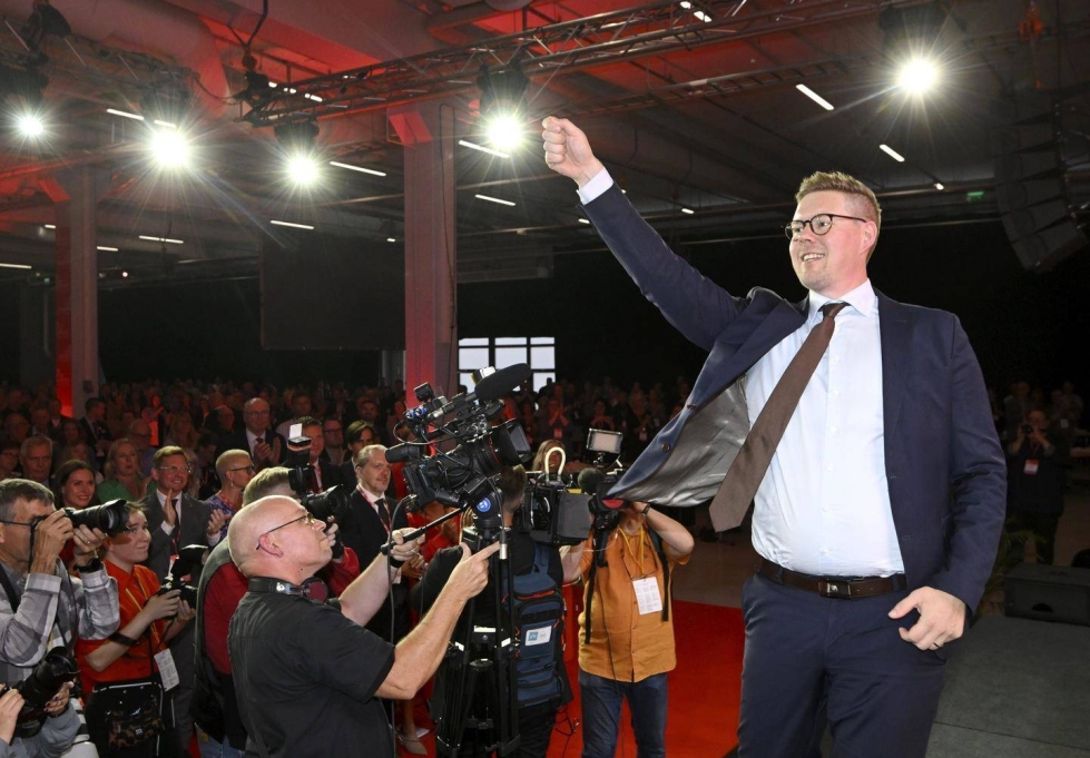 Antti Lindtman valittiin SDP:n uudeksi puheenjohtajaksi Jyväskylän puoluekokouksessa.