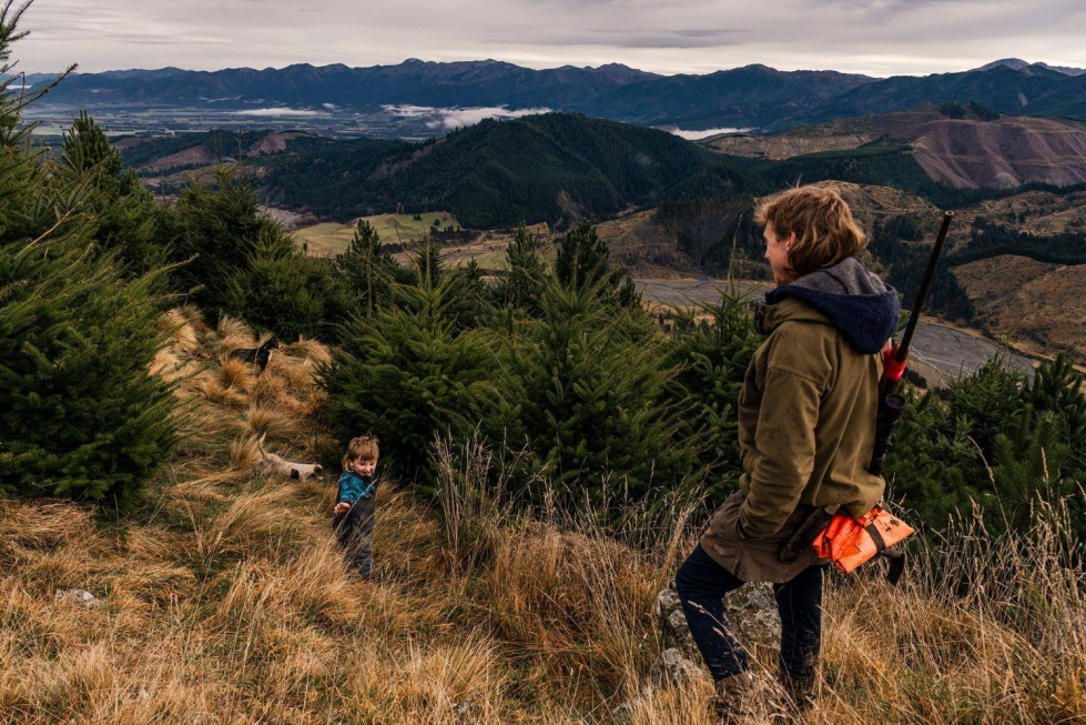 Beau Moriarty ja hänen 3-vuotias poikansa Max kävivät kesäkuussa metsästämässä.