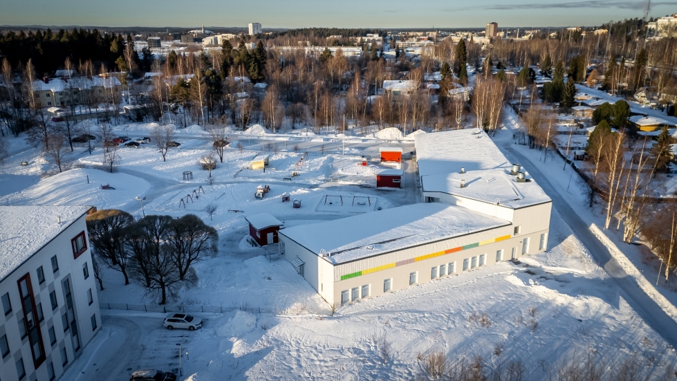 Vuonna 2013 valmistunut Penttilän päiväkoti mahtuu kasvamaan vielä mukavasti nykyisellä tontilla.  