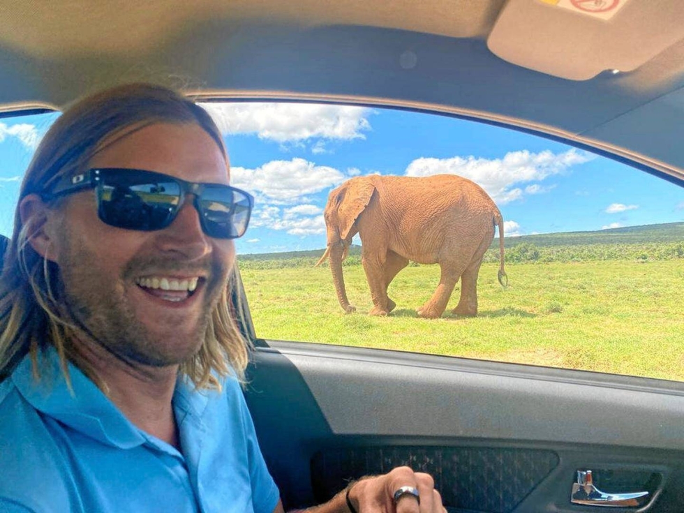 Safarilla Emil Koski näki muun muassa elefantin.