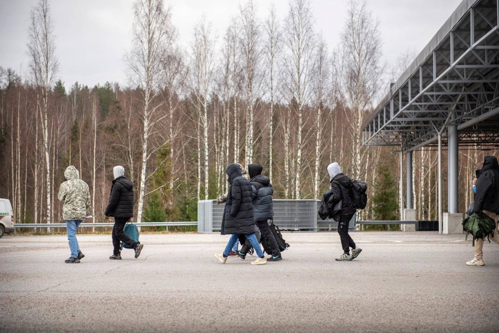 Turvapaikanhakijoita saapui Suomeen viime marraskuussa muun muassa Nuijamaan raja-aseman kautta.