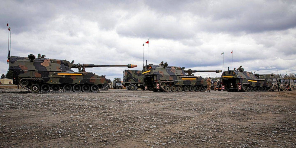 Vakoilun kohteeksi joutui väitetysti muun muassa Yhdysvaltain armeijan Grafenwöhrin sotilastukikohta (kuvassa), jossa koulutetaan ukrainalaisia Abrams-tankkien käyttöön.