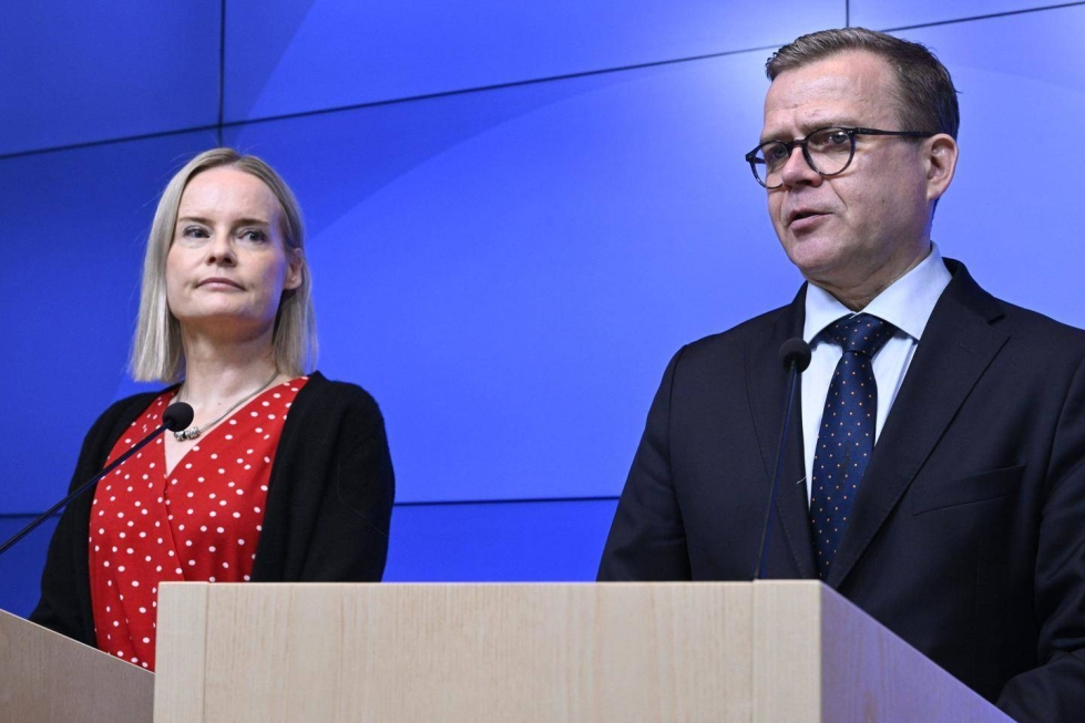 Valtiovarainministeri Riikka Purra (ps.) ja pääministeri Petteri Orpo (kok.) kertoivat hallituksen kehysriihen päätöksistä viime viikolla.