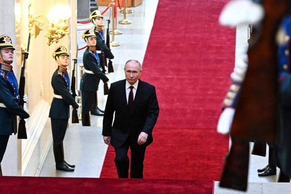 Venäjällä presidentti Putin on vannonut virkavalansa. Kuvan on välittänyt Venäjän valtiollinen uutistoimisto Sputnik, eikä kuvan aitoutta ole voitu todentaa. 
