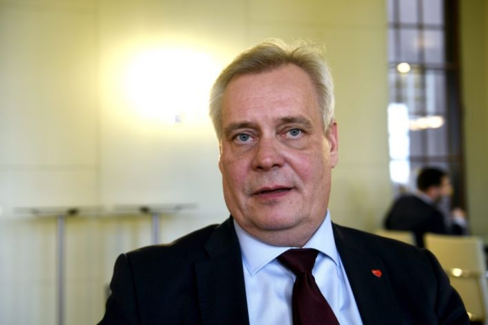 SDP:n puheenjohtajaa Antti Rinnettä on kuultu todistajana Kittilä-käräjillä. LEHTIKUVA / MARTTI KAINULAINEN