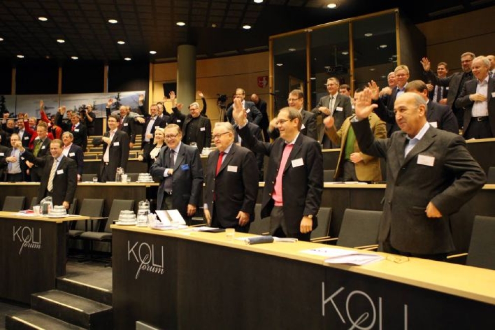 Arkistokuva ensimmäisestä Koli Forumista vuodelta 2009. Tuolloin tapahtumassa oli muun muassa presidentti Martti Ahtisaari.