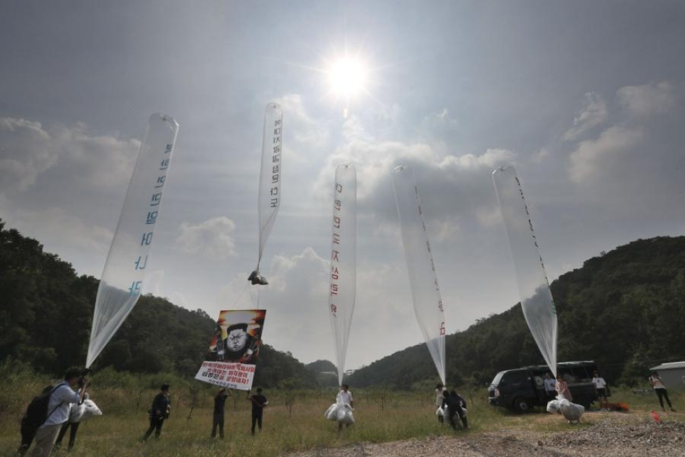 Lehtisissä tuomittiin Pohjois-Korean viimeisin ydinkoe. Lehtikuva/AFP