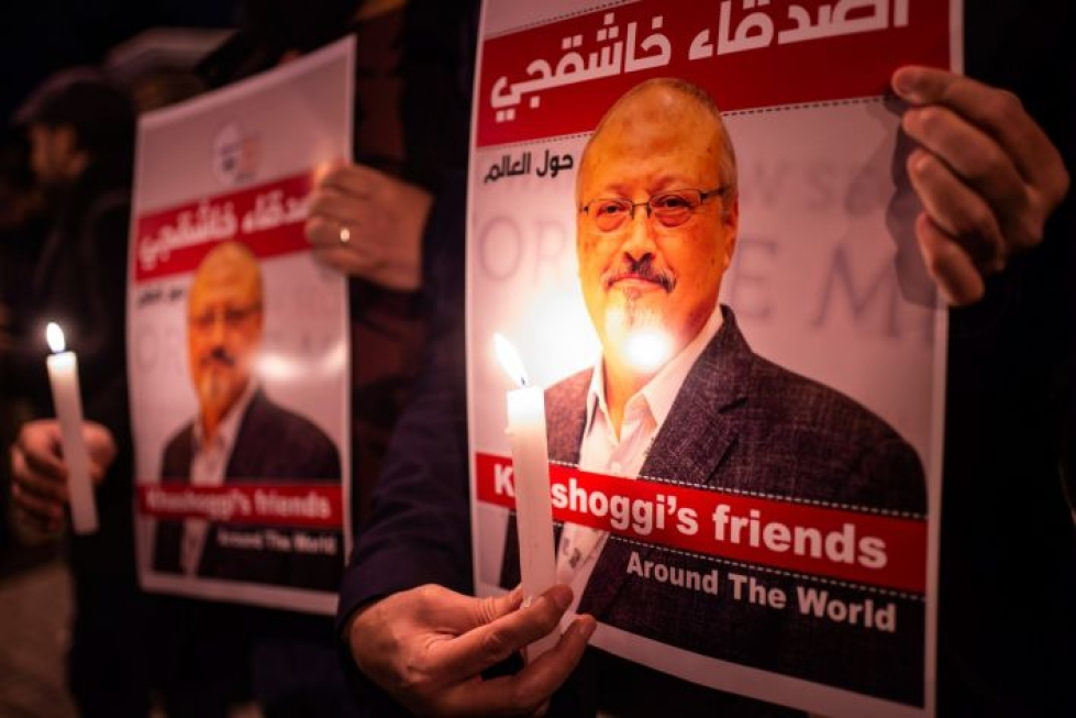 Viime syksynä murhatun sauditoimittaja Jamal Khashoggin tapaus hiertää Yhdysvaltojen ja Saudi-Arabian välejä. LEHTIKUVA/AFP
