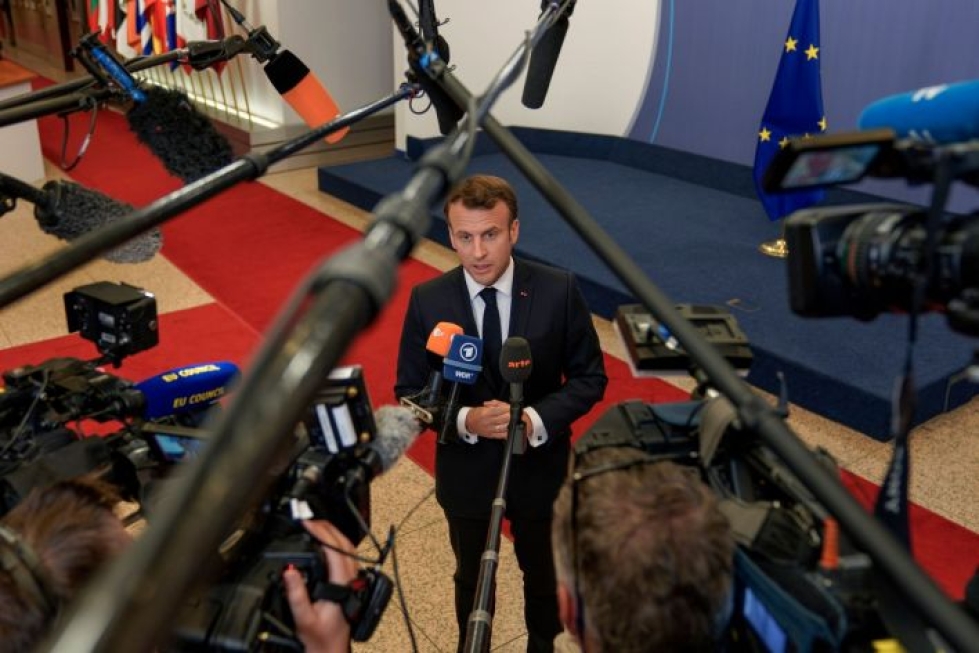 Tiedot vahvistavat Macronin viestiä, että Ranskan talous on yhä avoimempi ulkomaisille investoinneille. LEHTIKUVA / AFP