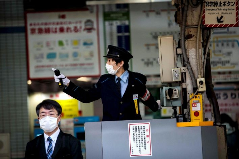 Japanissa on todettu vajaat 3 700 koronavirustartuntaa. LEHTIKUVA/AFP