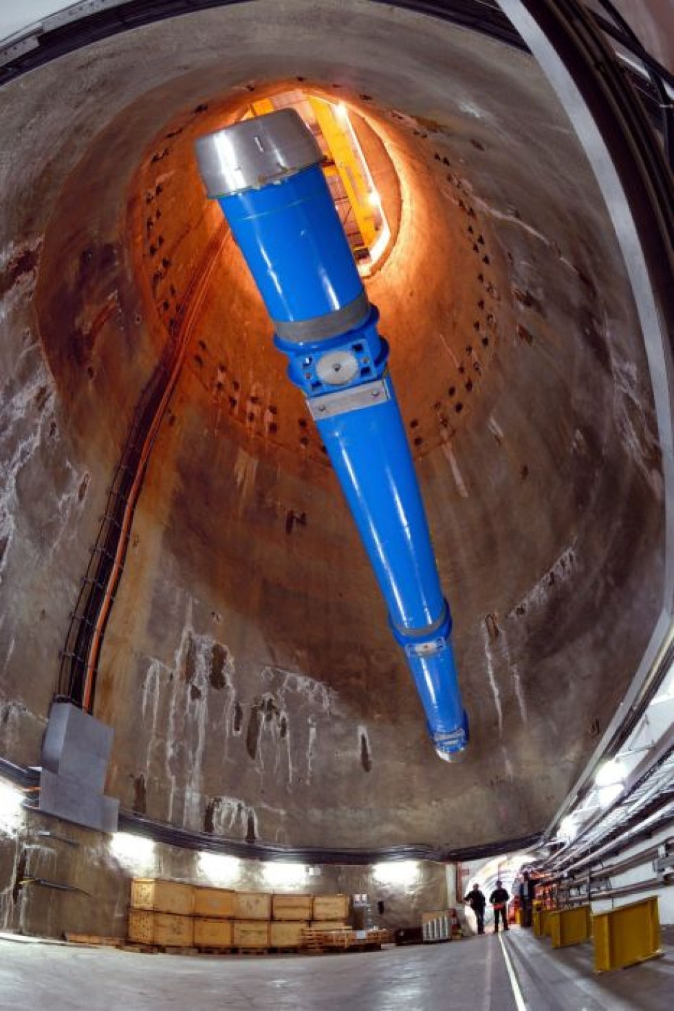 Cernin kiihdytin toimii 27 kilometriä pitkässä ympyrän muotoisessa tunnelissa. LEHTIKUVA / AFP