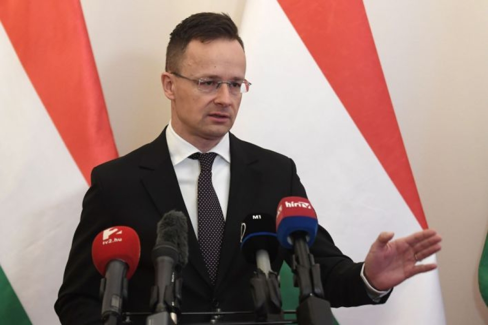Unkarin ulkoministeri Peter Szijjarto on käynyt Suomessa ennenkin. LEHTIKUVA/AFP.