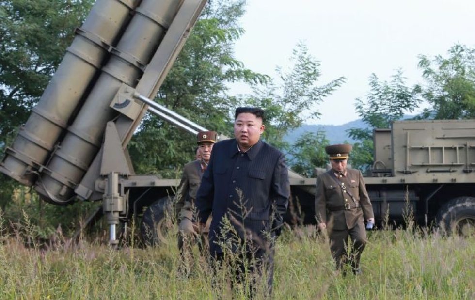 Pohjois-Korea on kuluneella viikolla koventanut puheitaan muun muassa Yhdysvaltojen suuntaan. LEHTIKUVA/AFP