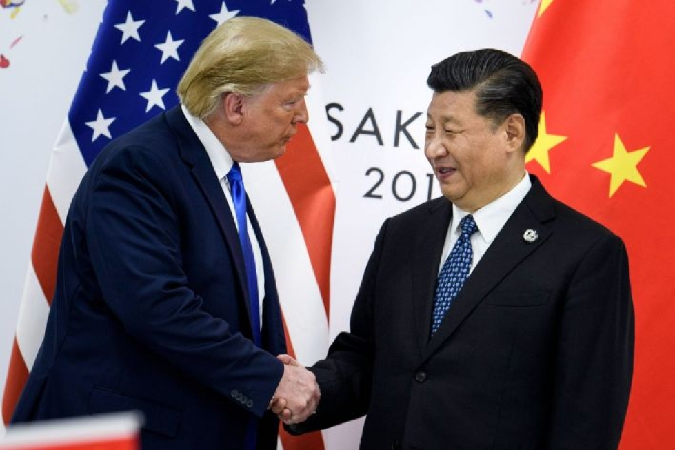 Trumpin ja Xin puhelinkeskustelu oli sävyltään enimmäkseen myönteinen. Lehtikuva/AFP