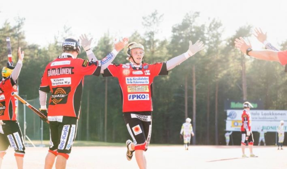 Samu-Kalle Varonen toi kaksi juoksua KiPalle Oulussa. Varonen arkistokuvassa.