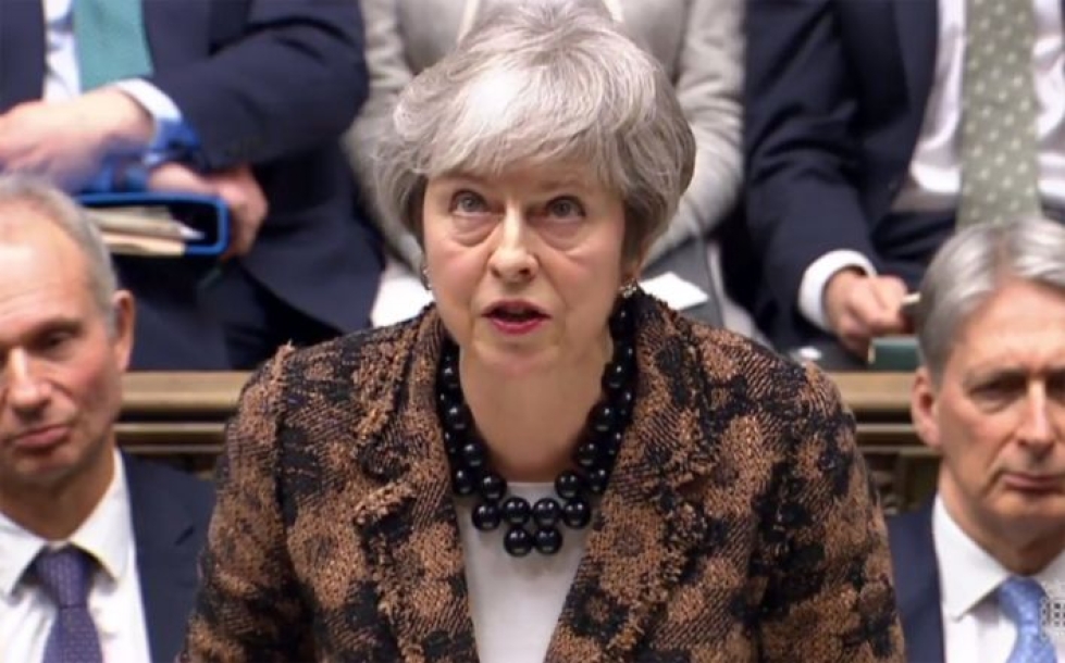 Opposition muutosehdotuksilla ei ole läpimenon mahdollisuuksia parlamentissa, koska pääministeri Theresa Mayn konservatiivipuolue vastustaa niitä. LEHTIKUVA / AFP