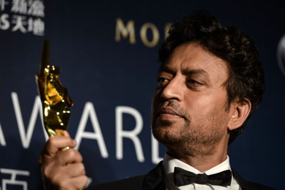 Yli sataa elokuvaa tähdittänyt Irrfan Khan menehtyi syöpään 53-vuotiaana Mumbaissa keskiviikkona. LEHTIKUVA / AFP