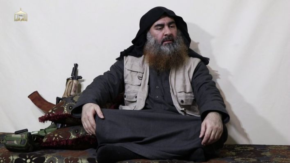 Äärijärjestö Isisin johtaja Abu Bakr al-Baghdadi puhui vapattamisesta maanantaina julkaistulla nauhalla. LEHTIKUVA/AFP