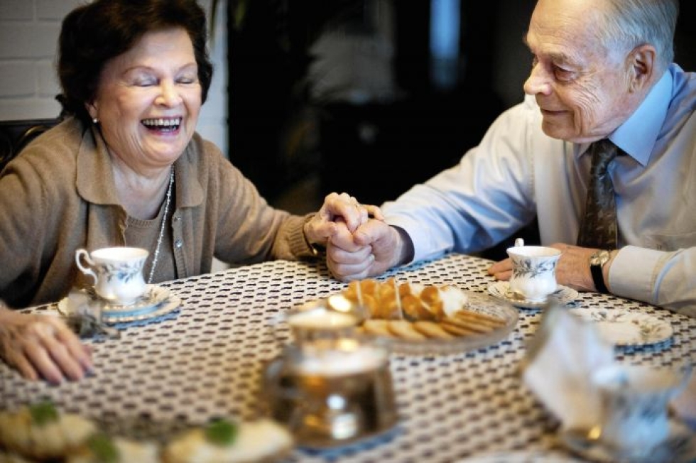 Tuomas ja Lea Gerdt ehtivät olla yhdessä lähes 70 vuotta. 