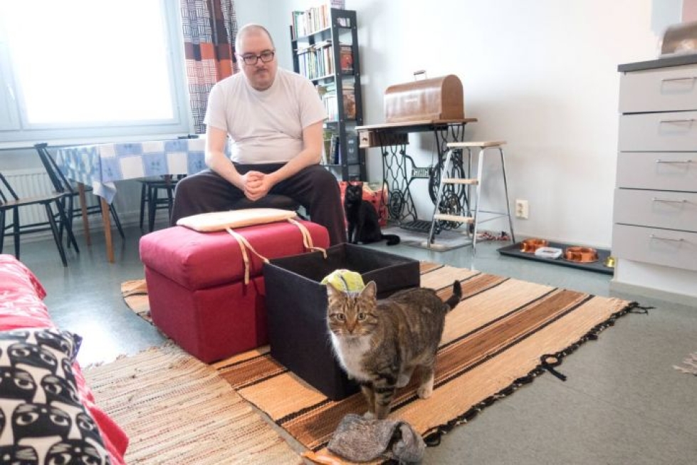 Reksu-kissan karkumatka päättyi onnellisesti, iloitsee omistaja Janne Mustonen.