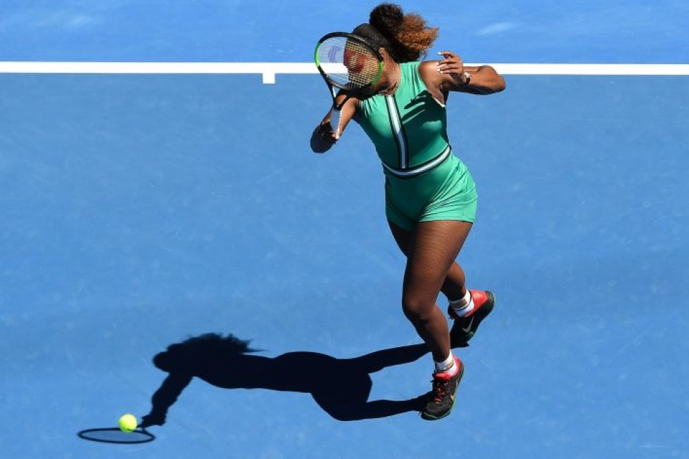 Serena Williamsin toistaiseksi viimeinen grand slam -mestaruus on juuri Australian avoimista. LEHTIKUVA/AFP