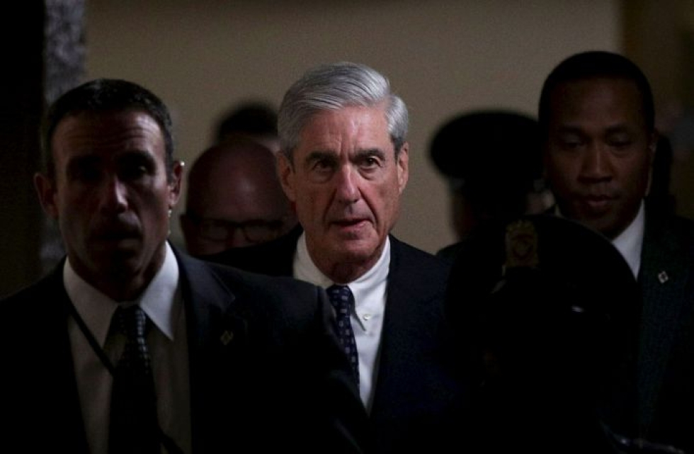 Erikoissyyttäjä Robert Muellerin julkaistavasta raportista on poistettu muun muassa tiedustelutietoja. LEHTIKUVA/AFP