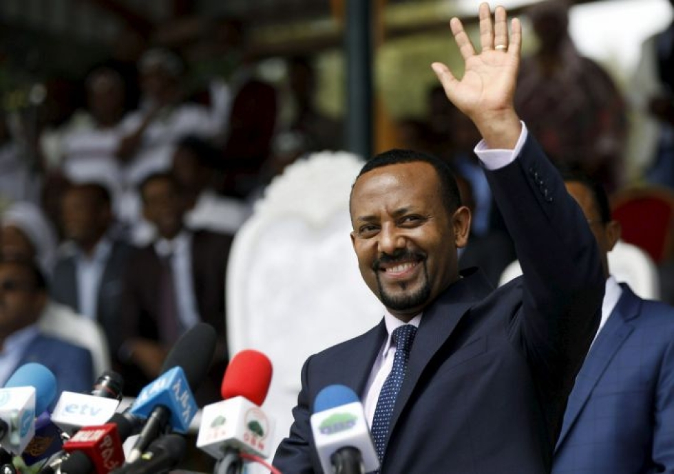 Etiopian pääministeri Abiy Ahmed palkittiin muun muassa Etiopian ja Eritrean välisen rauhan rakentamisesta. Lehtikuva/AFP