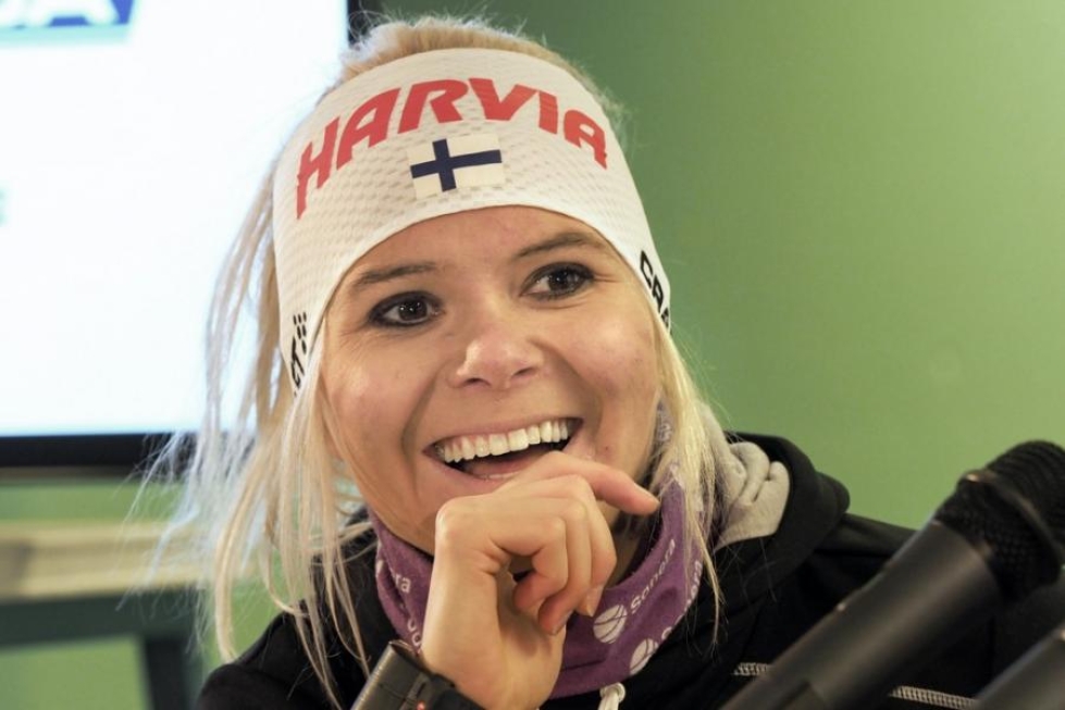 Mari Laukkanen kertoi Suomen joukkueen tiedotustilaisuudessa, että lepo kotikonnuilla on tehnyt hyvää.