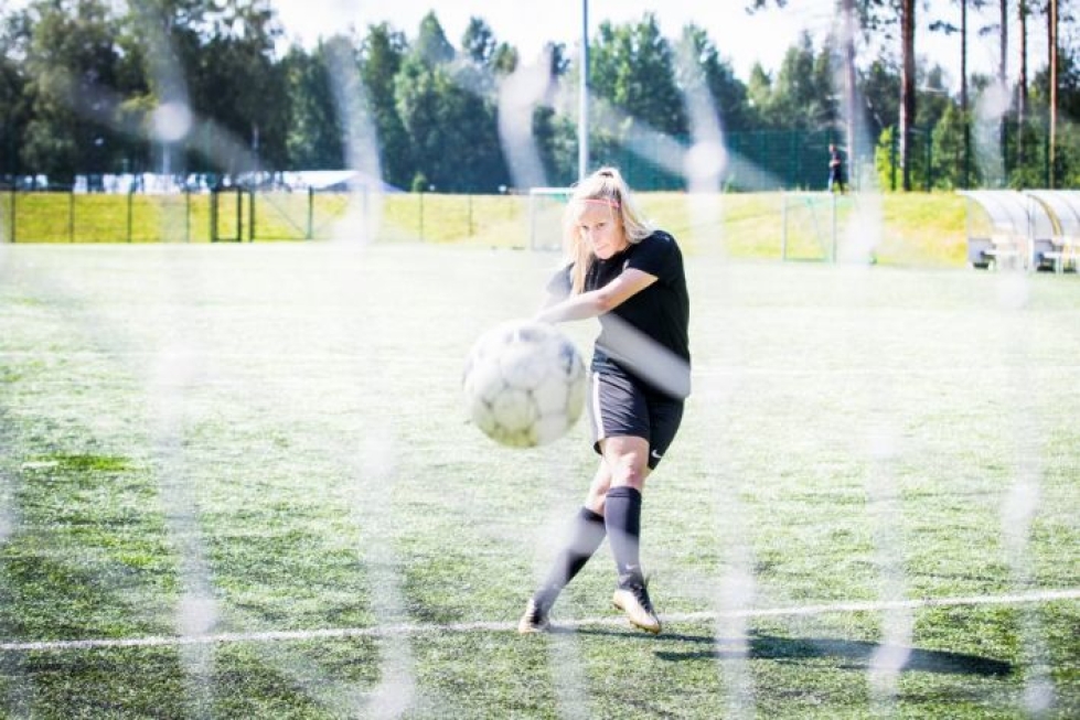 Kia Voutilainen oli viime kesänä FC Hertan paras maalintekijä jalkapallon naisten Ykkösessä.
