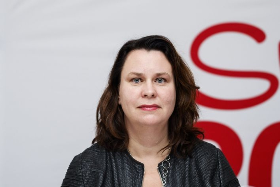 Johanna Ojala-Niemelä on varatuomari ja neljännen kauden kansanedustaja Lapin vaalipiiristä. Lehtikuva/Roni Rekomaa