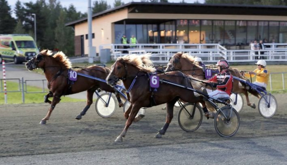 Veräjän Vartija (6) palasi kotiradallaan voittojen tielle Sami Vehviläinen rattaillaan ennen ulkoa kirineitä Wilman Pehtooria (10) ja Mega-Hetrtsitärtä (11).