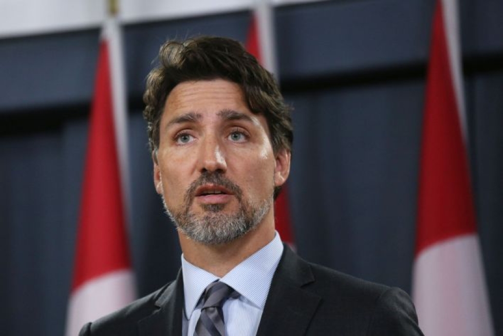 Kanadan pääministeri Justin Trudeau syytti osin jännitteiden kiristymisestä naapurimaa Yhdysvaltoja. LEHTIKUVA / AFP