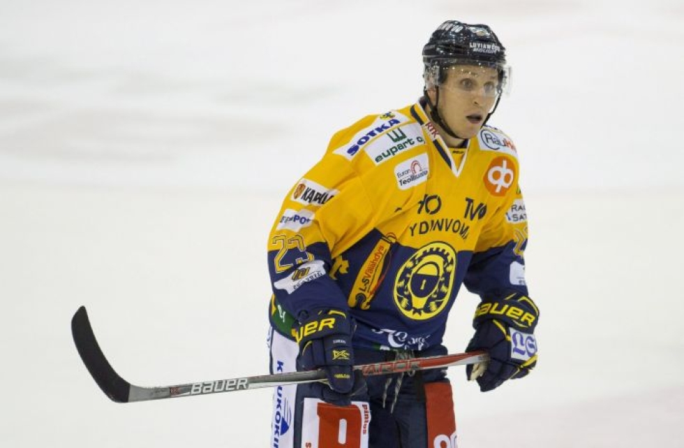 Tukonen pelasi edellisen kerran TPS:ssä kaudella 2015–2016. Viimeksi hän on pelannut Liigaa Lukossa ja Ässissä. LEHTIKUVA / RONI LEHTI