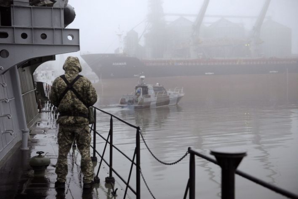 EU-maat ilmaisivat vakavan huolensa tilanteen eskaloitumisesta Kertshinsalmessa ja Asovanmerellä ja sen, että Venäjä on rikkonut kansainvälistä oikeutta.  LEHTIKUVA/AFP