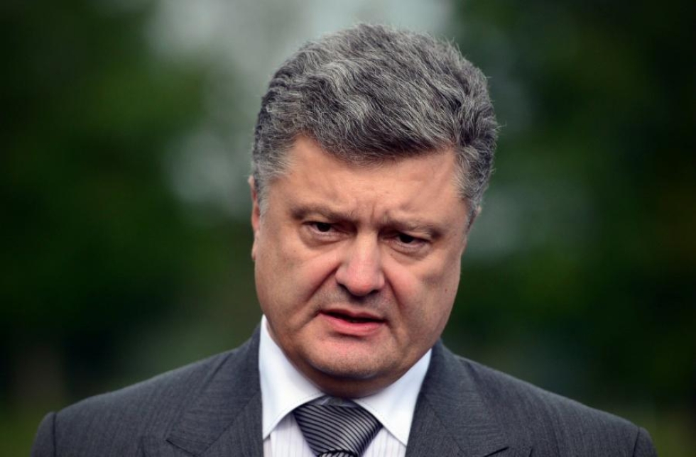 Ukrainan presidentti Petro Poroshenko arkistokuvassa. LEHTIKUVA/AFP