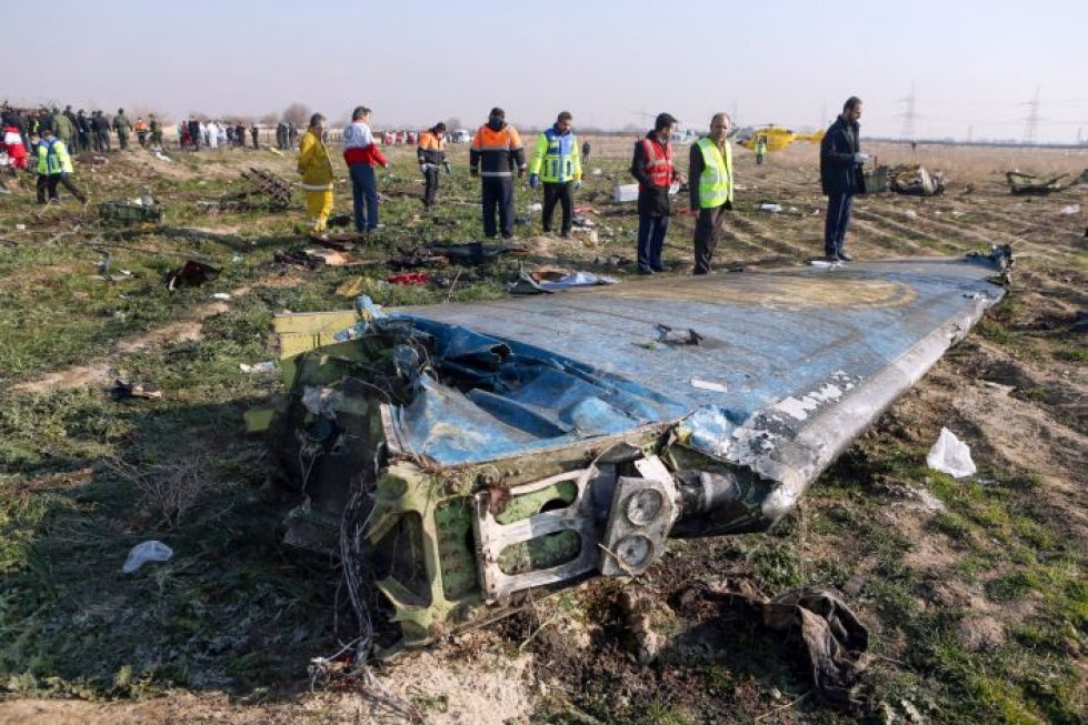 Iran ampui viime viikolla alas ukrainalaisen matkustajakoneen lähellä Teherania. LEHTIKUVA/AFP